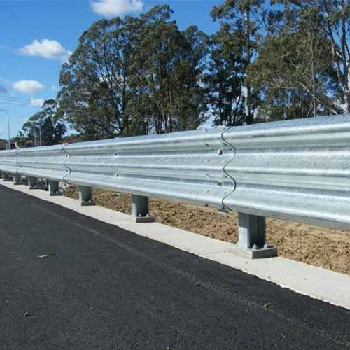 Customized W Beam Galvanized Steel Highway Guardrail for Traffic Road Safety