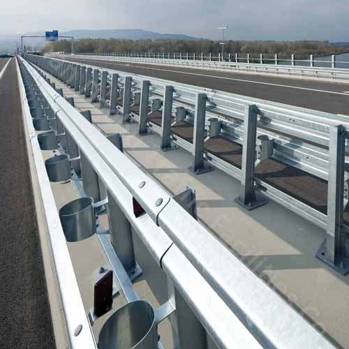 Guardrail System zinc coated steel Anticollision Guardrail