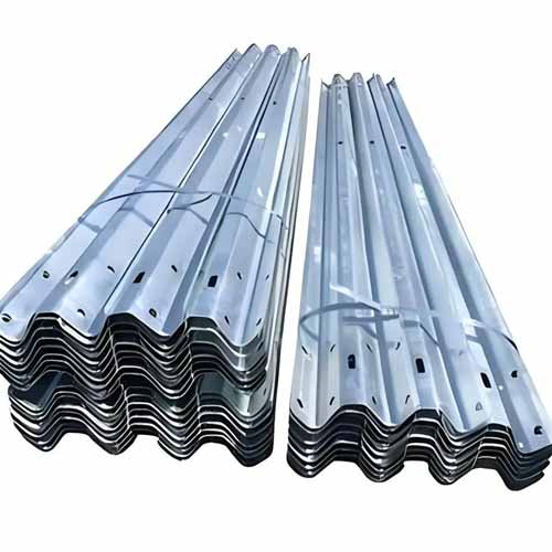 Three wave guardrail highway anti-collision protection galvanized corrugated guardrail plate rural road guardrail