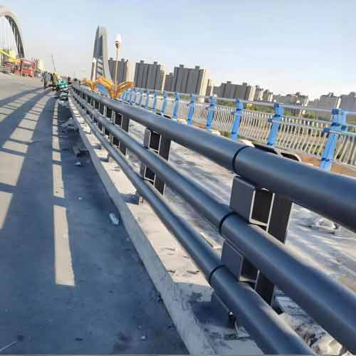 Long-Distance Highway Guardrail Installation